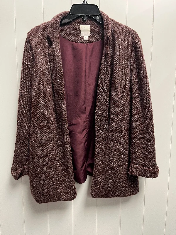 Blazer By Lc Lauren Conrad In Mauve, Size: M Cozy Men's Sherpa