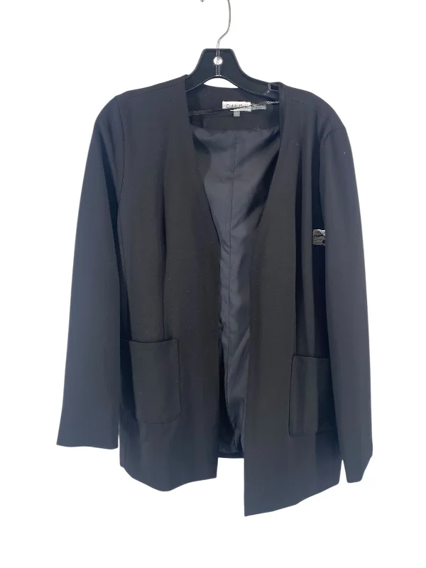 Blazer By Calvin Klein In Black, Size: 6 Sporty Men's Athleisure 