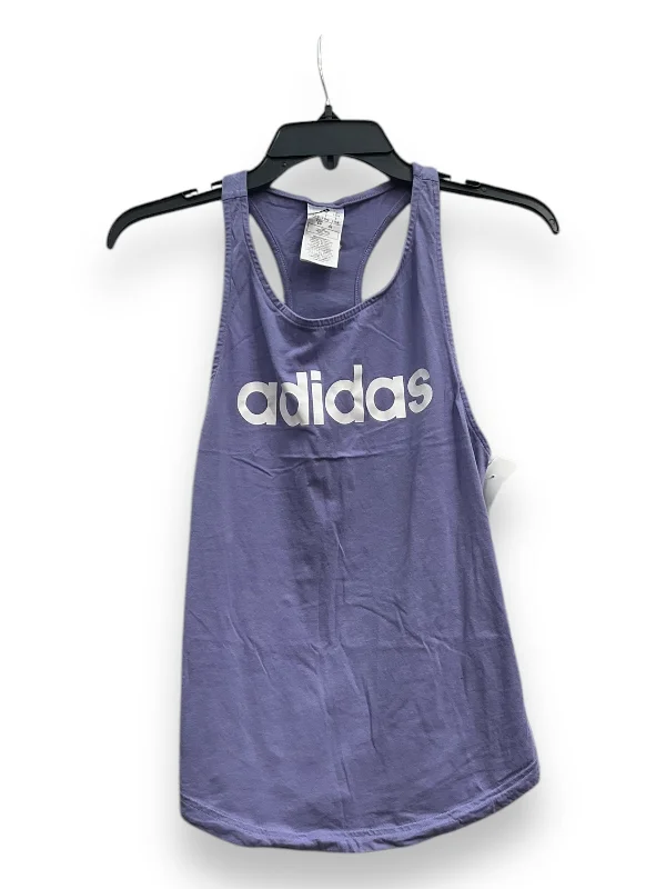 Athletic Tank Top By Adidas In Purple, Size: S Modern Men's Geometric