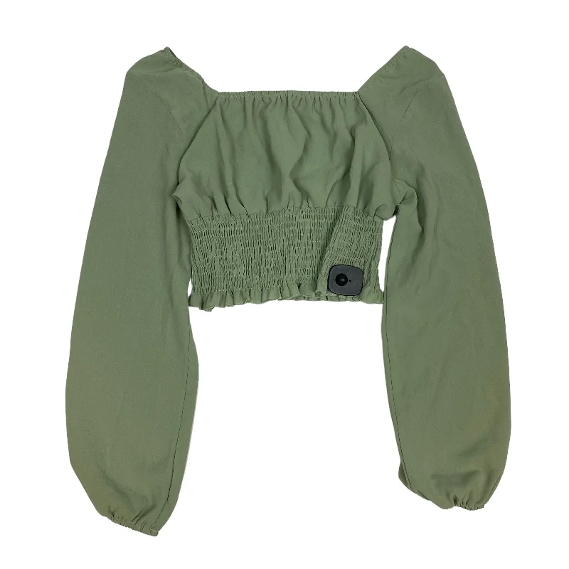 Top Long Sleeve By Shein In Green, Size: S Rugged Men's Outdoor 