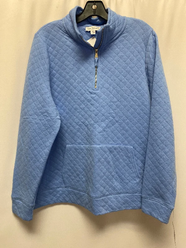 Top Long Sleeve By Kim Rogers In Blue, Size: Petite   Xl Casual Men's Short