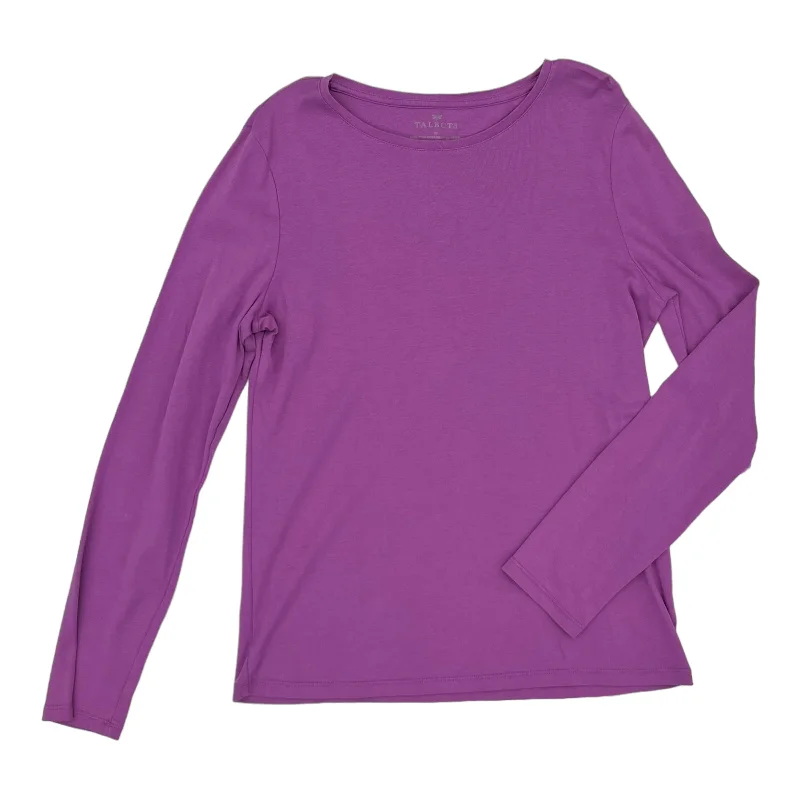 PURPLE TOP LS by TALBOTS Size:M Dynamic Men's Moto