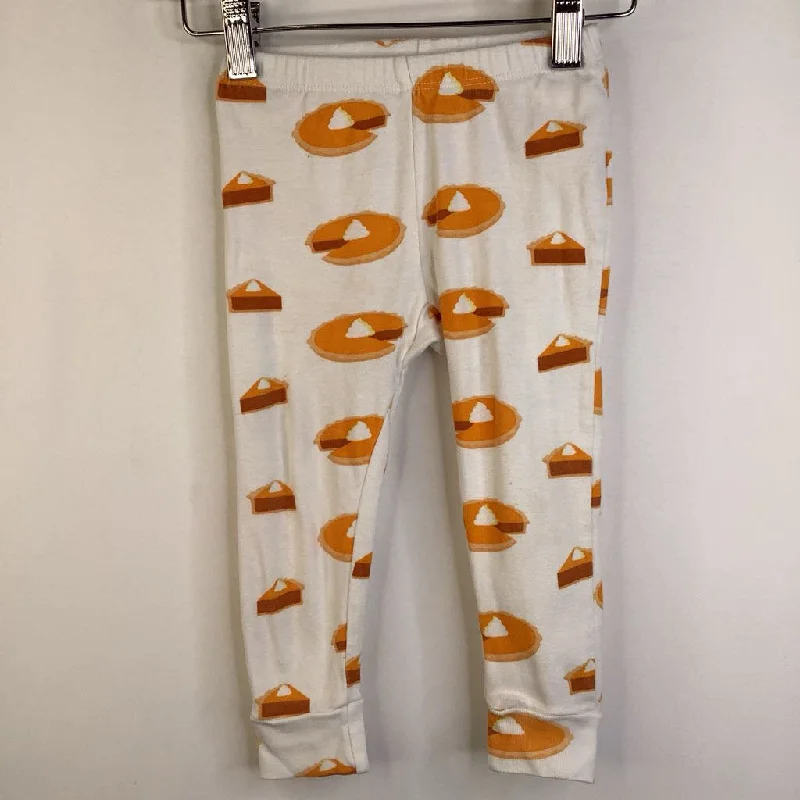 Size 2: Monica + Andy White Pumpkin Pie Print 2pc PJs Cool Men's Skate