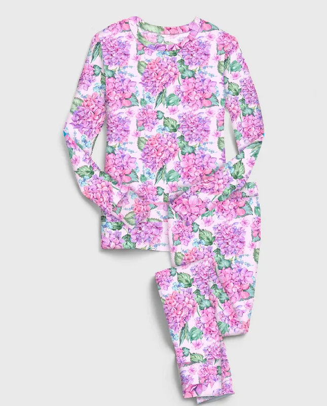 [Pre Sale] Fav Hydrangea Heaven - Bamboo Long Sleeve Lounge Set (EST SHIP LATE APRIL) Dynamic Men's Glow