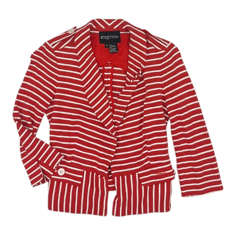 Blazer By Clothes Mentor In Red & White, Size:Xs Bohemian Men's Free