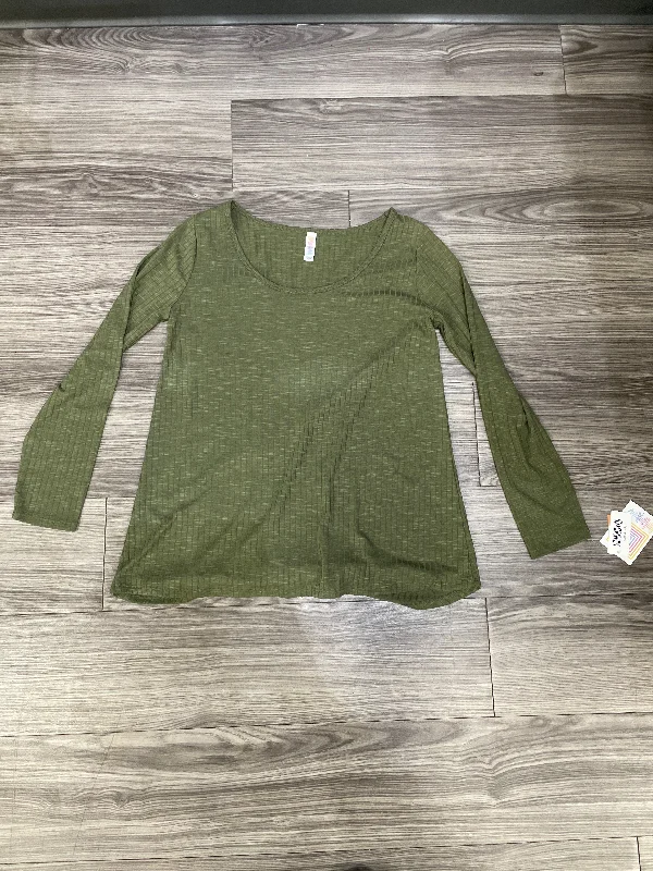 Top Long Sleeve By Lularoe In Green, Size: M Sophisticated Men's 