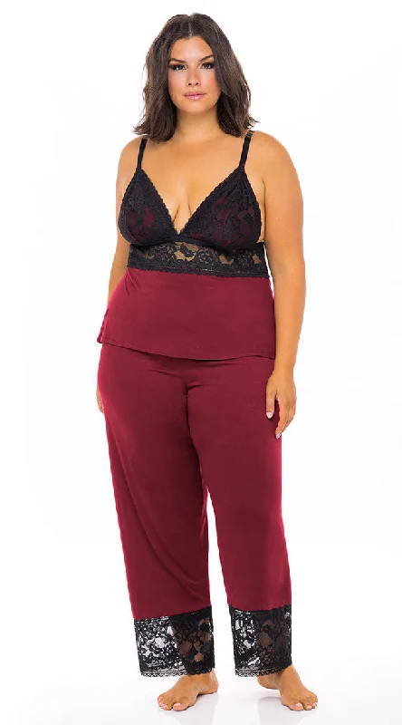 Plus Size Talking In Your Sleep Cami Pajama Set Bold Men's Statement