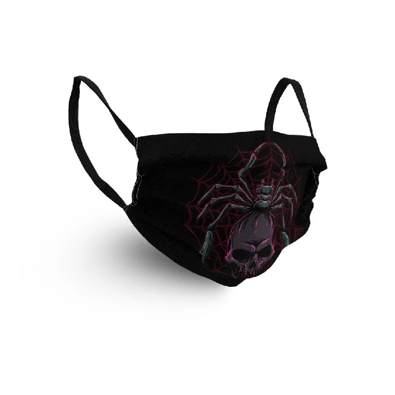 DESIGNER FACE MASK SPIDER SKULL Earthy Men's Sustainable 