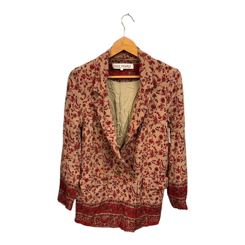 Blazer By Free People In Floral Print, Size: S Practical Men's Quick