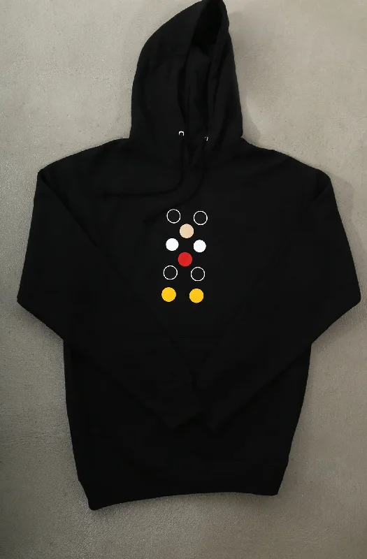 Dot Matrix II (Men's Black Hoody) Hip Men's Retro