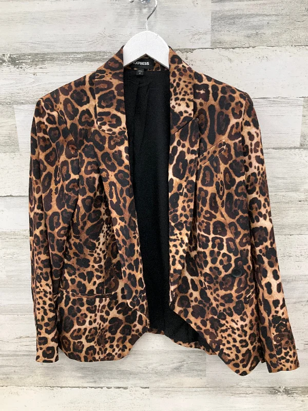 Blazer By Express In Animal Print, Size: L Refined Men's European