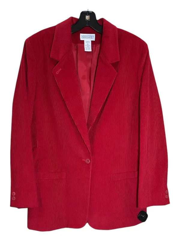 Blazer By Lands End In Red, Size: M Trendy Men's Oversized