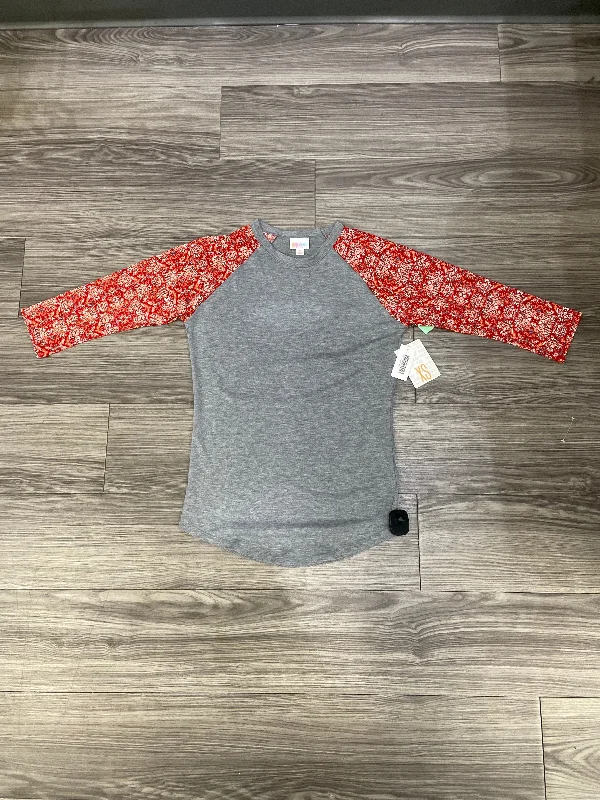 Top Long Sleeve By Lularoe In Grey, Size: Xs Athletic Men's High