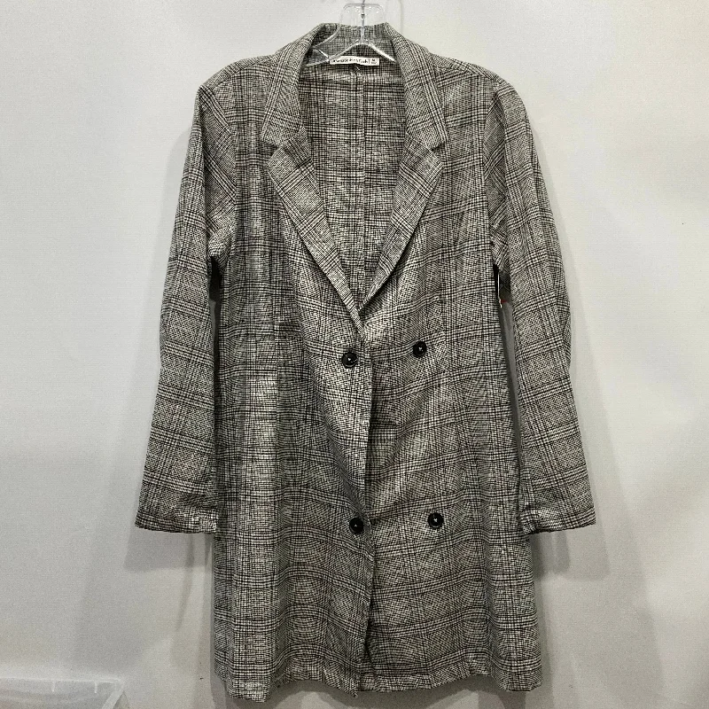 Blazer By Abercrombie And Fitch In Plaid Pattern, Size: M Polished Men's Silk