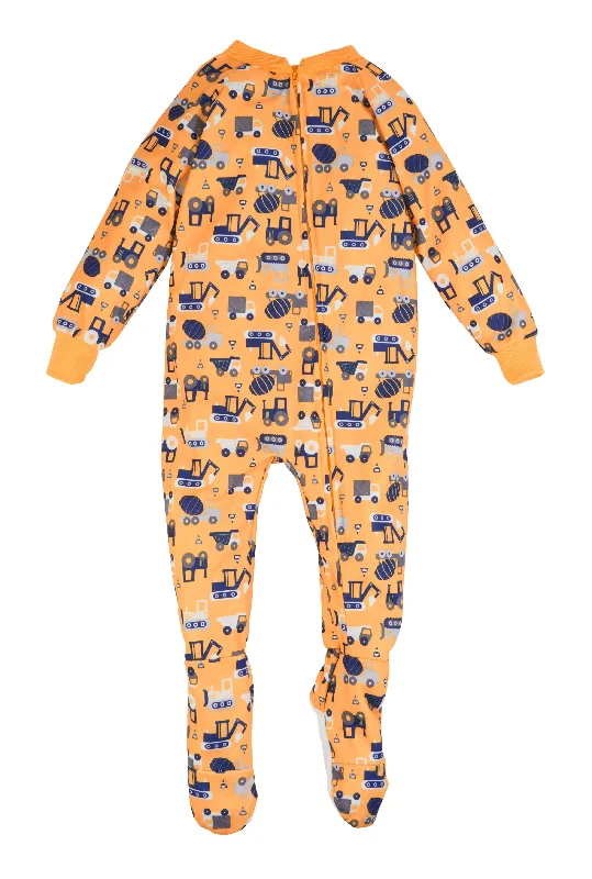 Toddler Boys Graphic Zip Front Footed Pajamas Dynamic Men's High