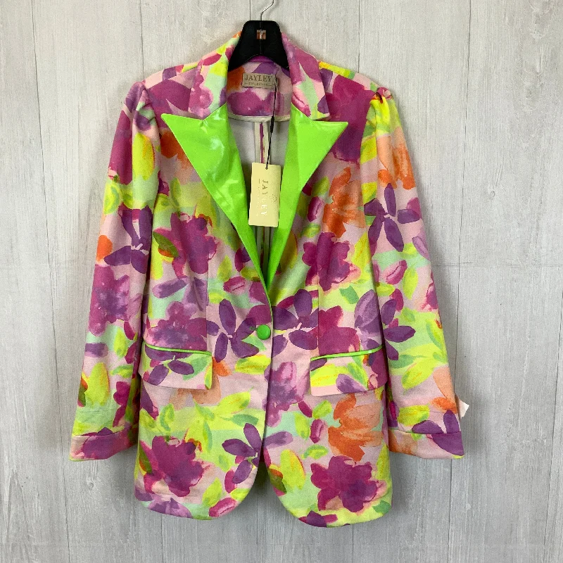 Blazer By Jayley In Multi-colored, Size: L Laid