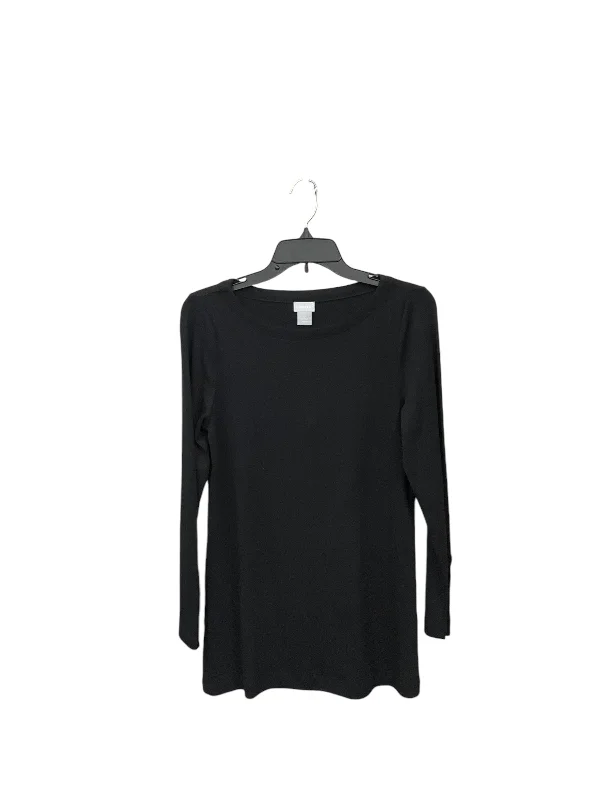 Top Long Sleeve By Chicos In Black, Size: S Preppy Men's College