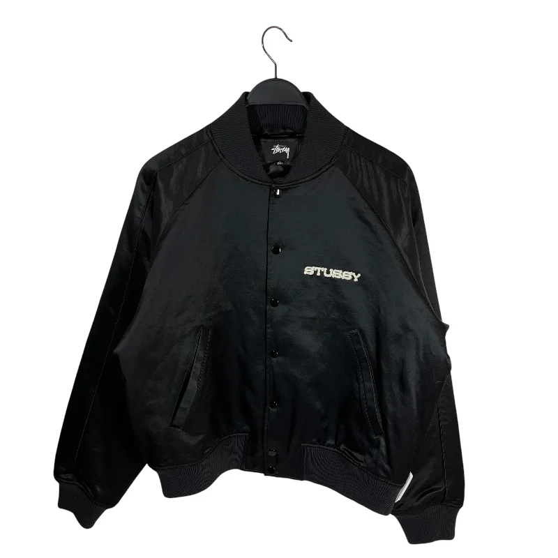 STUSSY/Jacket/M/Cotton/BLK/souvenir jkt Elegant Men's Cashmere