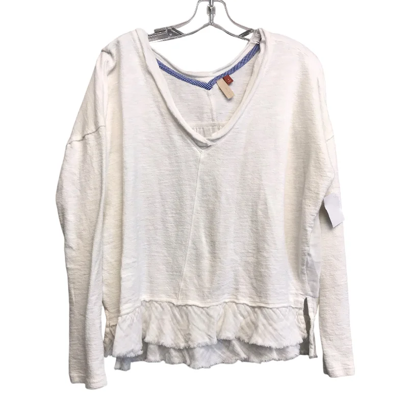 WHITE TOP LS by PILCRO Size:S Trendy Men's Bucket