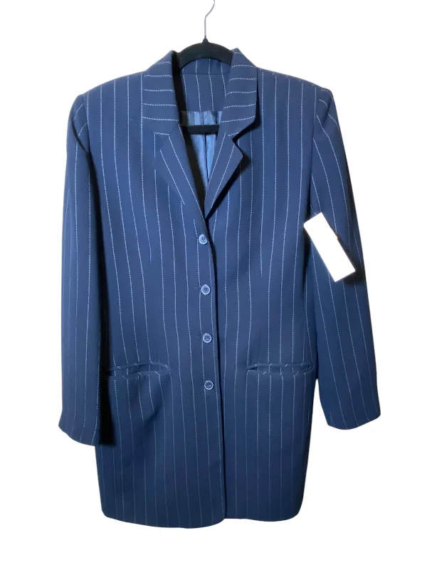 Blazer By Clothes Mentor In Striped Pattern, Size: 14 Preppy Men's College