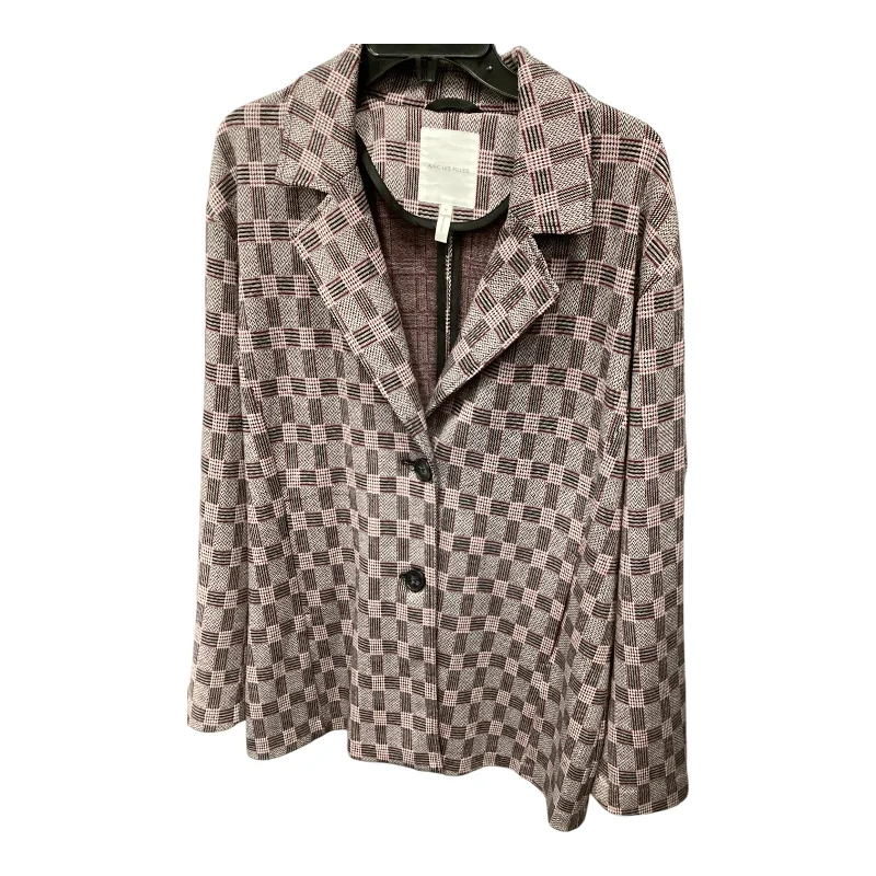 Blazer By Avec Les Filles In Plaid Pattern, Size: M Sporty Men's Athleisure 