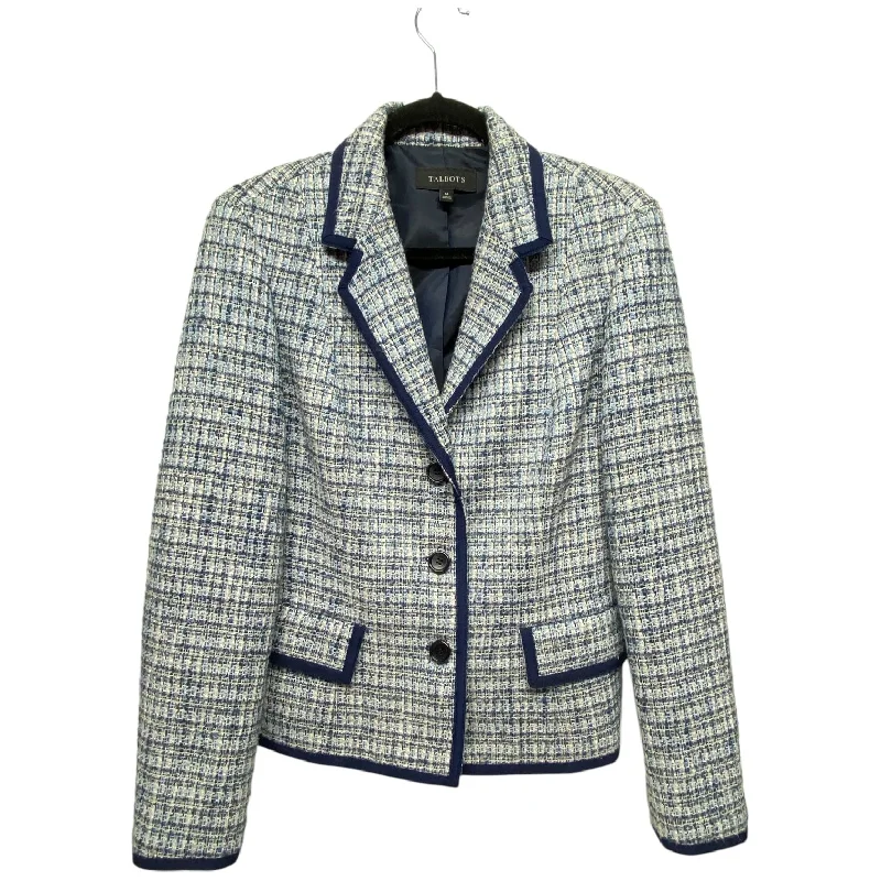 Blazer By Talbots In Blue & White, Size: 14 Traditional Men's Wool