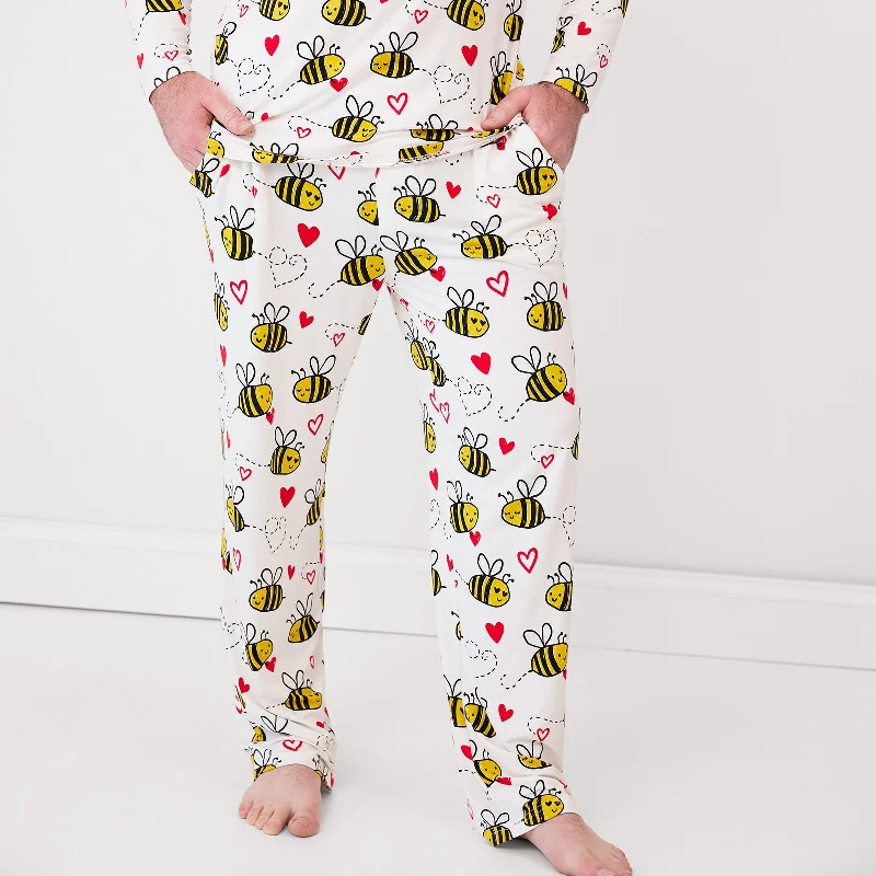 Bee Mine Men's Pajama Pants Modern Men's Geometric