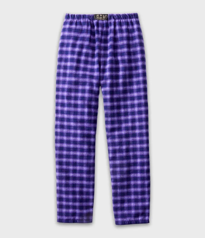 Flannel Lounge Pants - Purple Maze Dynamic Men's Glow