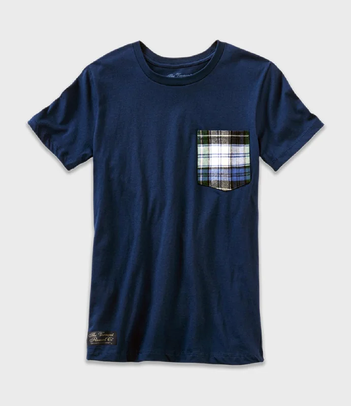 Short Sleeve Flannel Pocket T-Shirt - Campbell Dapper Men's Bow