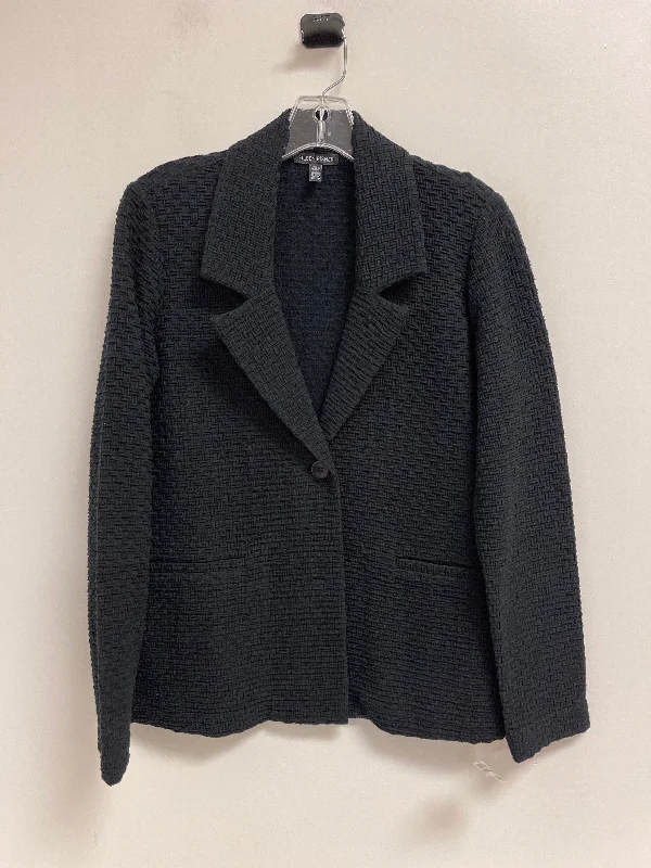 Blazer By Eileen Fisher In Black, Size: Xs British Gentleman Style