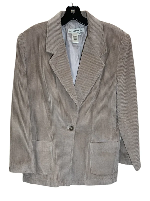 Blazer By David Brooks In Tan, Size: M Unique Men's Upcycled