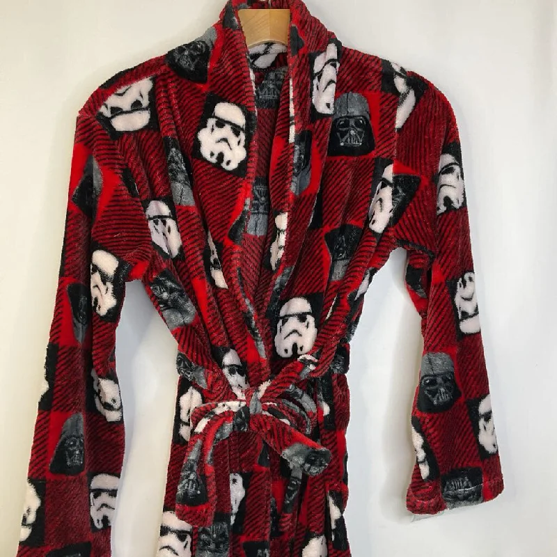 Size 12-14: Star Wars Red Star Wars Characters Print Cozy Robe Bold Men's Animal