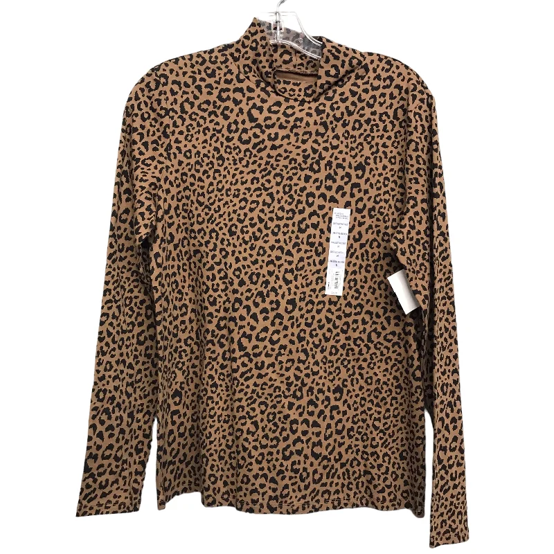 ANIMAL PRINT TOP LS BASIC by CROFT AND BARROW Size:M Lumberjack