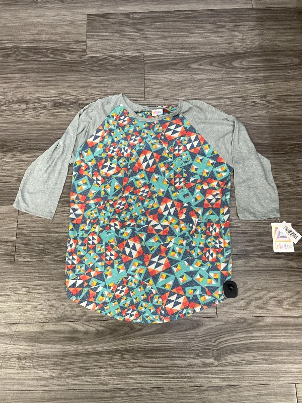 Top Long Sleeve By Lularoe In Multi-colored, Size: Xl Bold Men's Statement