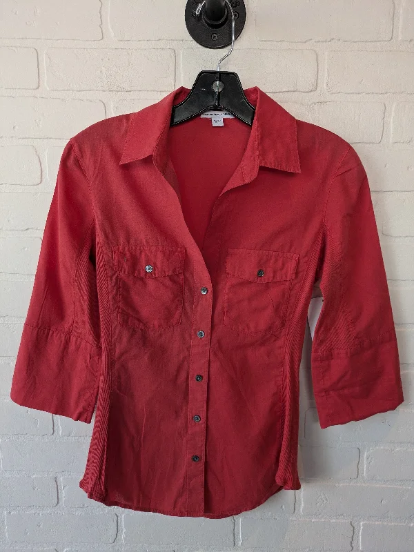 Top 3/4 Sleeve By James Perse In Red, Size: S Earthy Men's Sustainable 