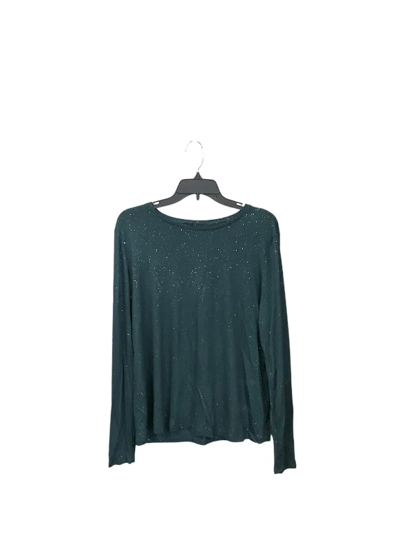 Top Long Sleeve By Clothes Mentor In Green, Size: L Business