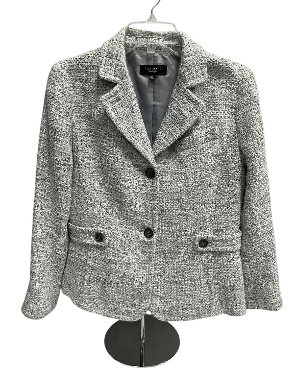 Blazer By Talbots In Silver, Size: 10 Business