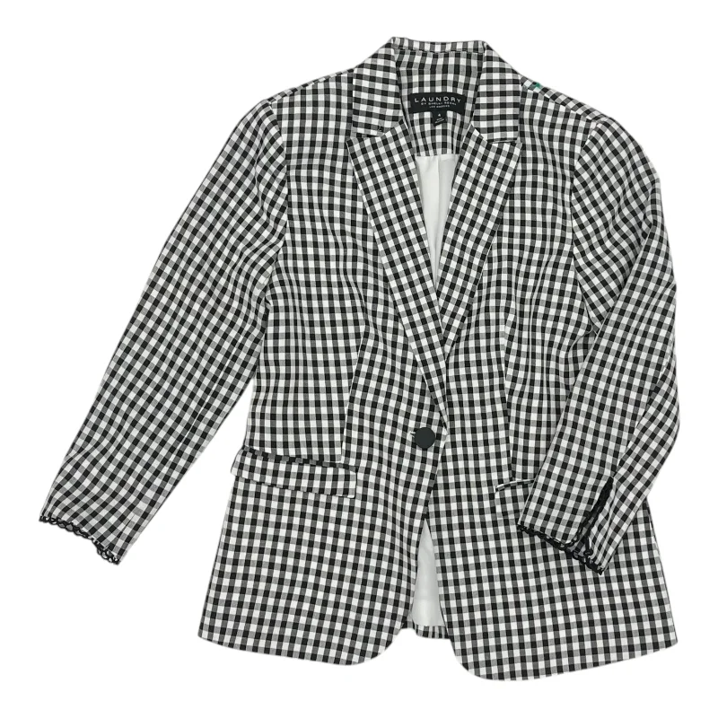 Blazer By Laundry In Black & White, Size:S Confident Men's High