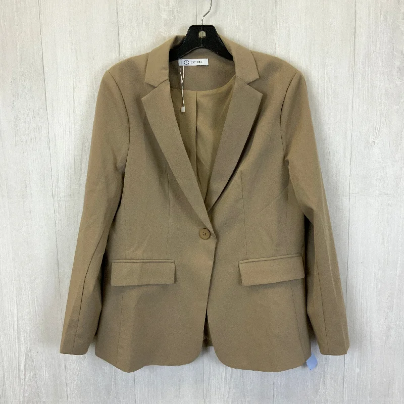 Blazer By Clothes Mentor In Tan, Size: L Sophisticated Men's 