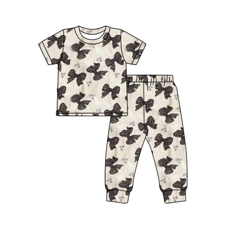 Preorder GSPO1754 Camo bow pattern short-sleeved trousers pajamas set Traditional Men's Country