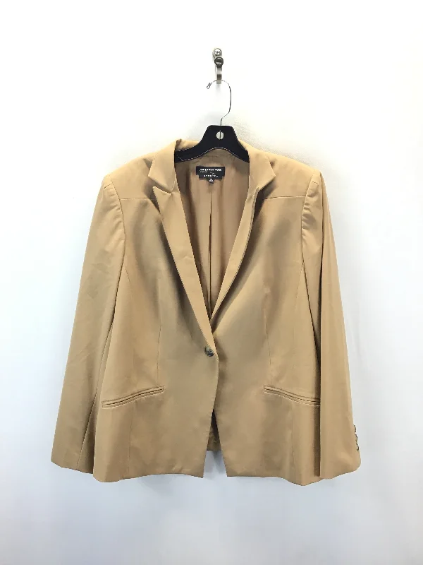 Blazer By Jones New York In Tan, Size: 16 Masculine Men's 