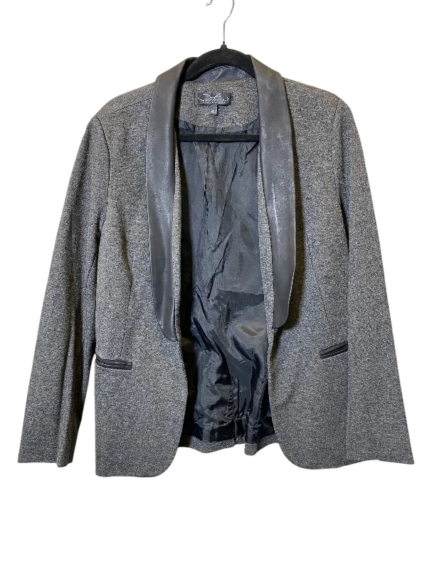 Blazer By Diane Gilman In Black & Grey, Size: L Trendy Men's Scandinavian