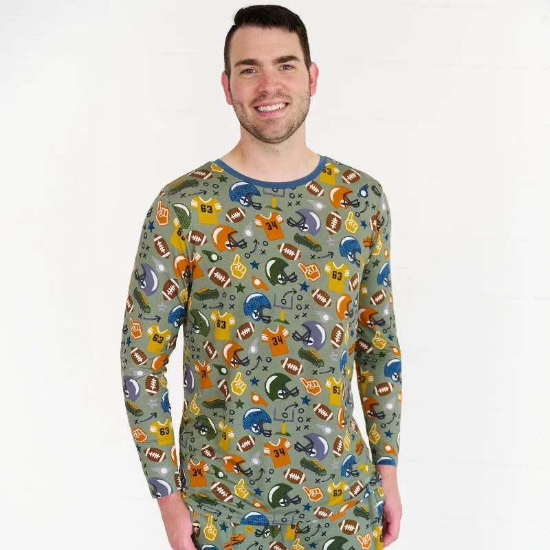 Touchdown Time Men's Pajama Top Rugged Men's Outdoor 