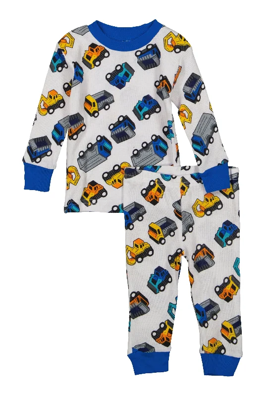 Baby Boys 12-24M Graphic Print Thermal Top and Pants Set Elegant Men's Cashmere