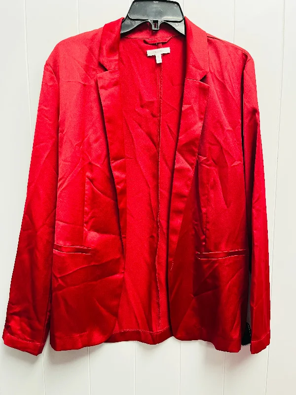 Blazer By Maurices In Red, Size: M Monochromatic Office Style