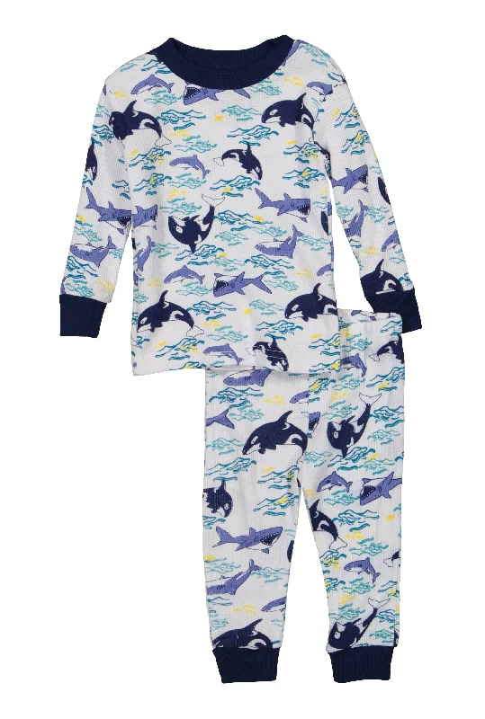 Baby Boys 12-24M Graphic Print Thermal Top and Pants Set Athletic Men's High