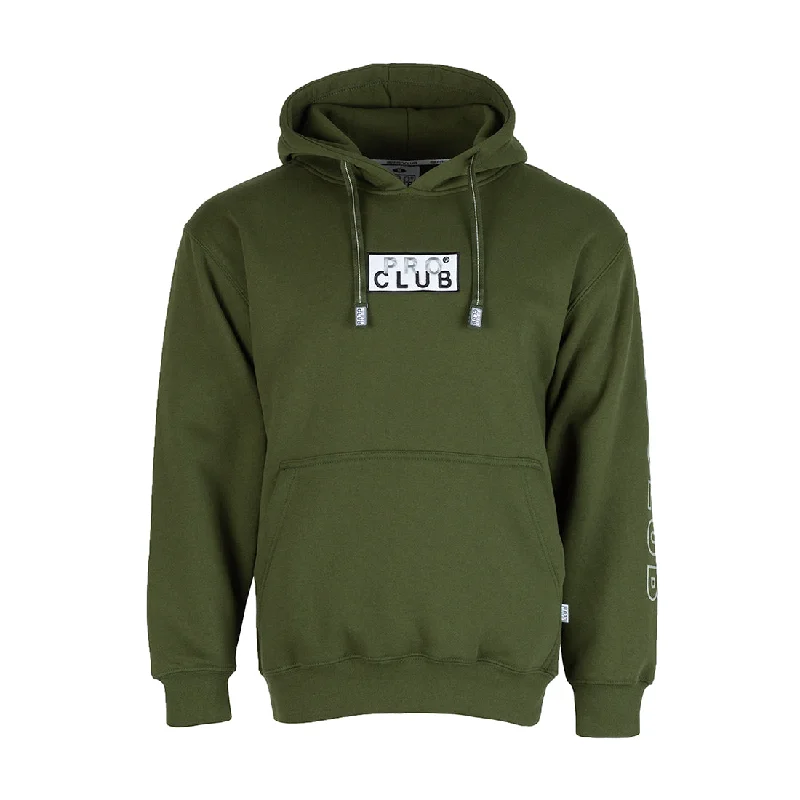 Embroidered Box Logo Hoody - Mens Earthy Men's Hemp