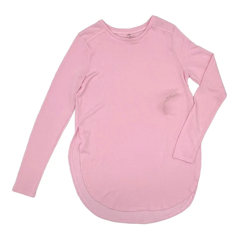 PINK TOP LS by MONO B Size:S Cool Men's Skate