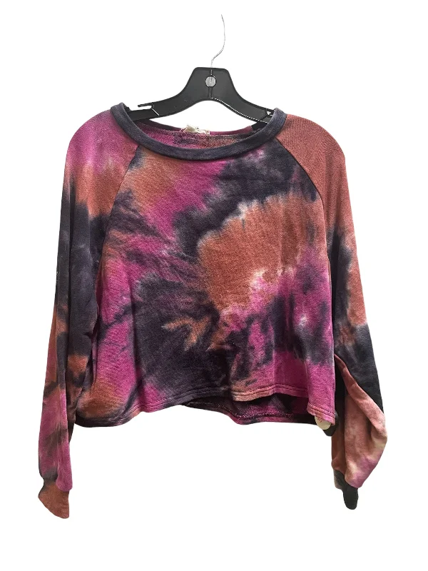 Top Long Sleeve By Entro In Tie Dye Print, Size: S Casual Men's Short